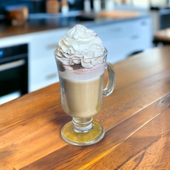 ⚠️SALE Candle // Handmade Cappuccino With Cream Shaped Candle SEND OFFERS - Picture 4 of 6